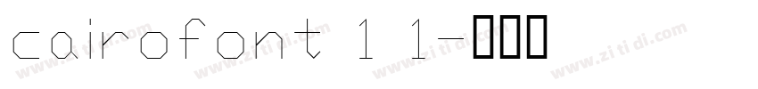 cairofont 1 1字体转换